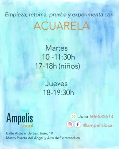 información curso acuarela